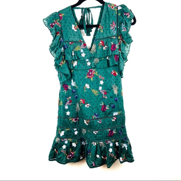 Tularosa Lindsay Dress Floral Ruffle size Small - Picture 4 of 7